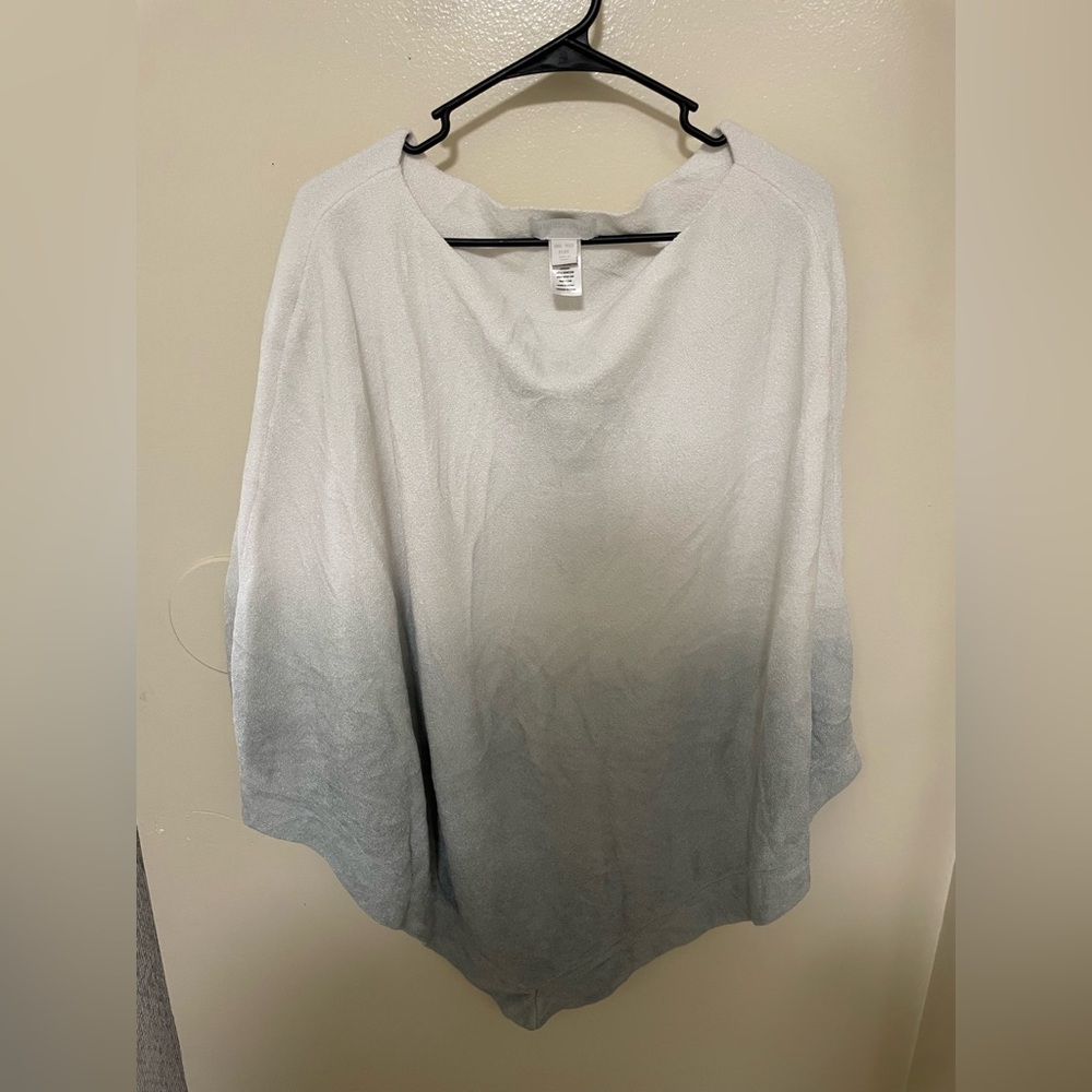 ✨Barefoot Dreams Cozy Chic Ultra Lite Ocean Breeze Poncho Ombré Waterfall Plus - Picture 2 of 8